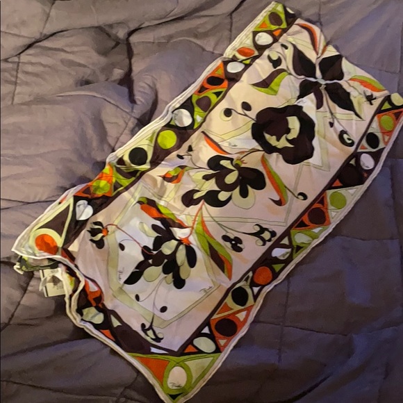 Emilio Pucci Long Silk Scarf NWT